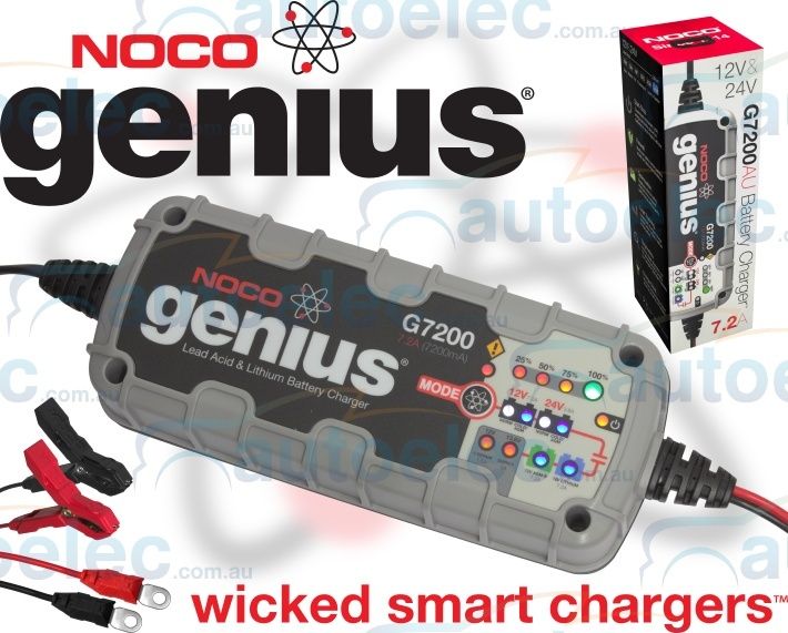 NEW 2017 SERIES 2 GENIUS SMART BATTERY CHARGER NOCO 12V 24 LITHIUM GEL